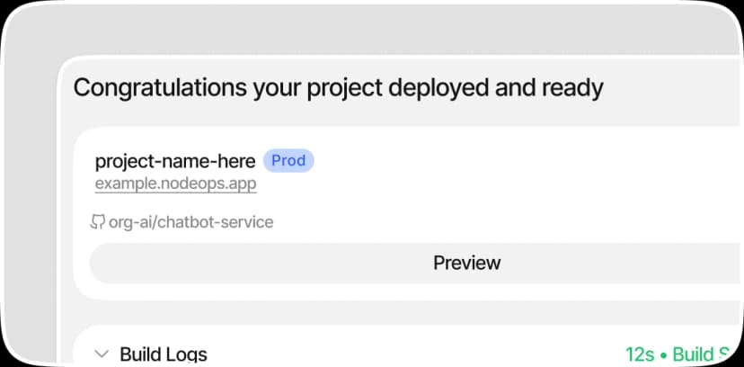 One-Click Deployment Pipeline